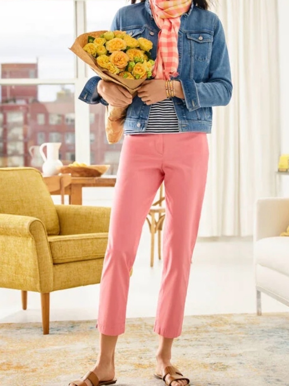 Talbots Pink Crop Perfect Skimmer Pants | Size 12P
